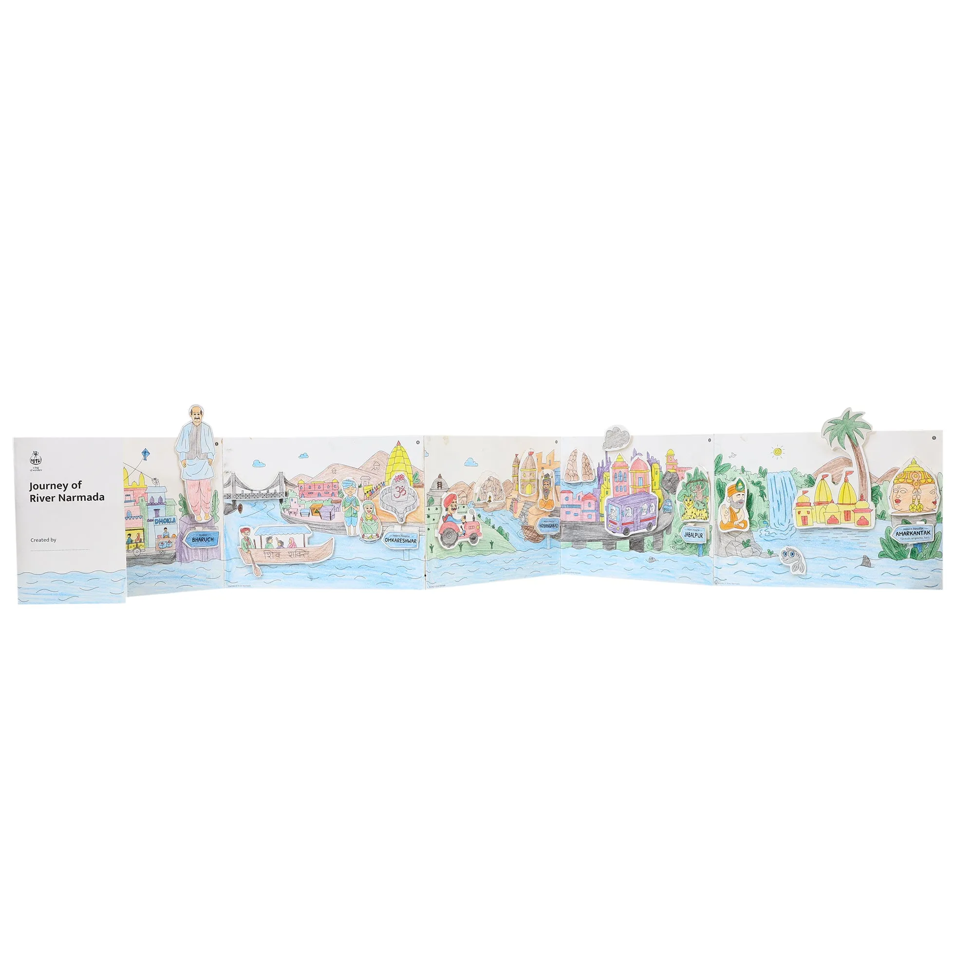 DIY Colouring kit Journey of River Narmada