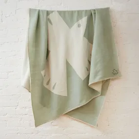 Dove Jacquard Merino Wool Throw