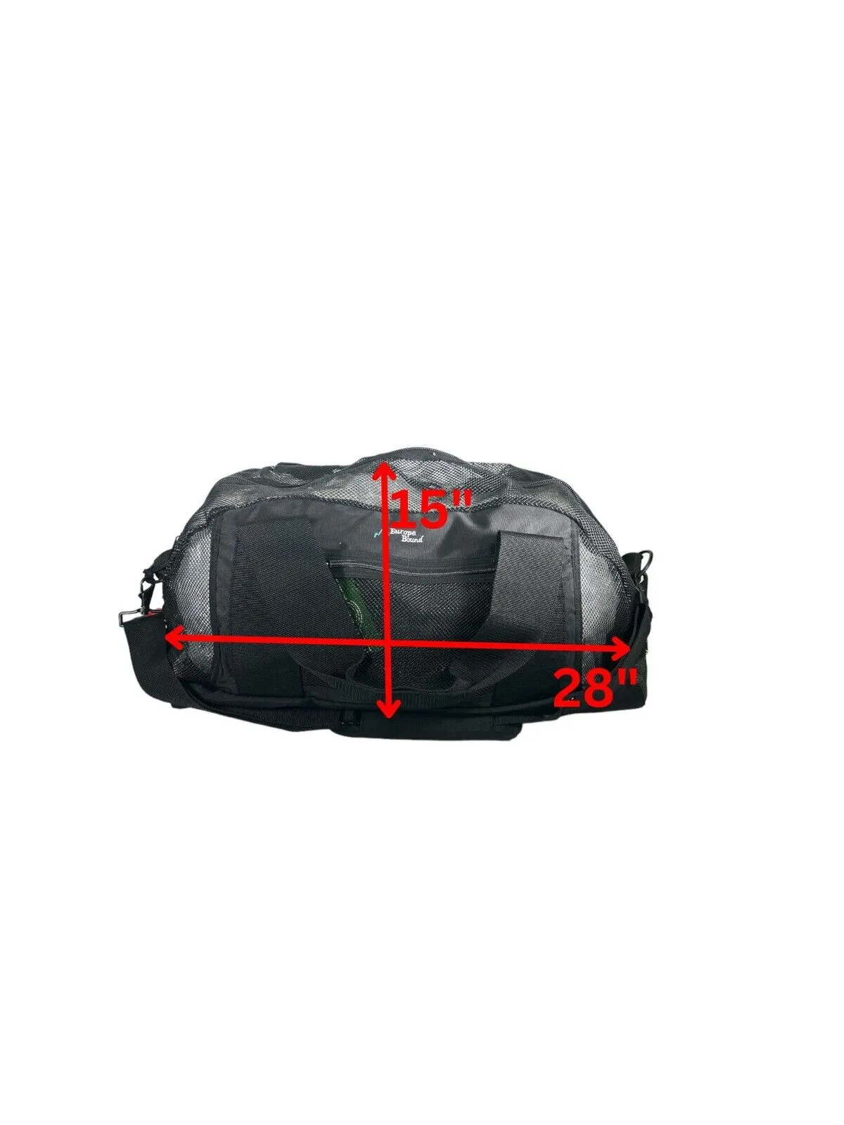 Europe Bound Heavy Duty Mesh Duffle Bags 28-32 Inch for Wet Gear Transport