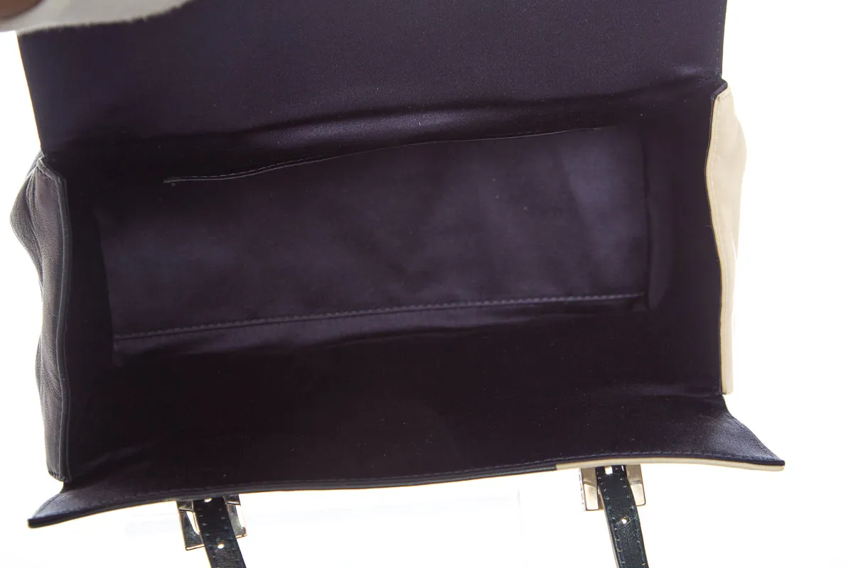 Fendi Navy and Natural Handbag