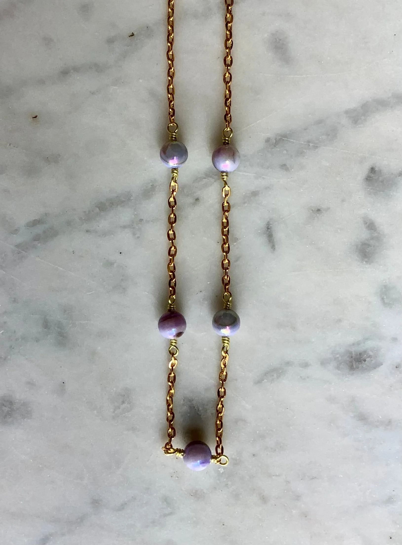 Five Wishes Abalone Necklace