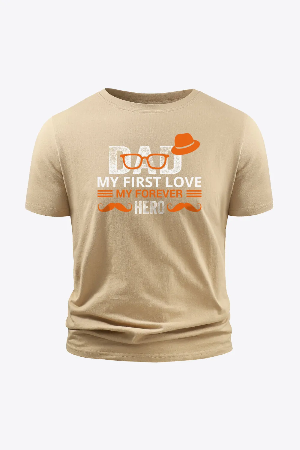 Full Size Graphic Round Neck Short Sleeve Cotton T-Shirt