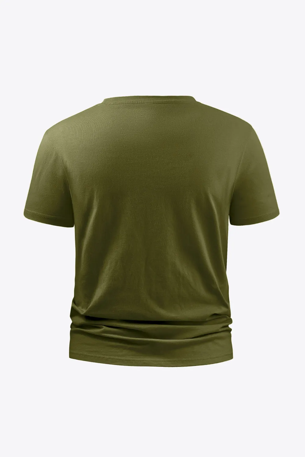 Full Size Graphic Round Neck Short Sleeve Cotton T-Shirt