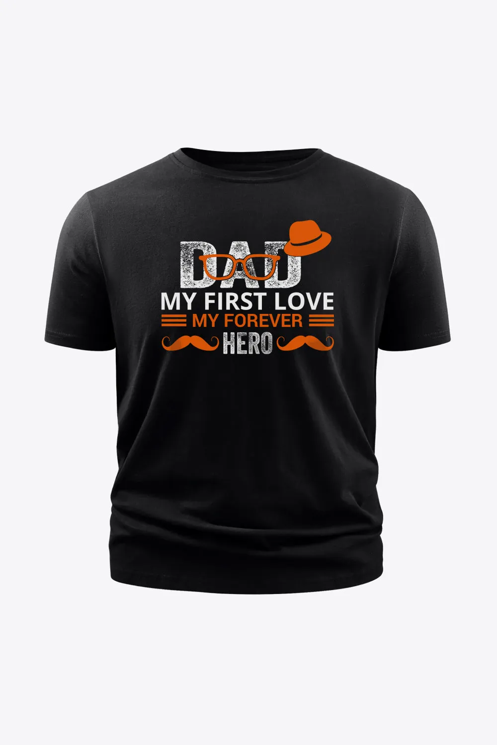 Full Size Graphic Round Neck Short Sleeve Cotton T-Shirt