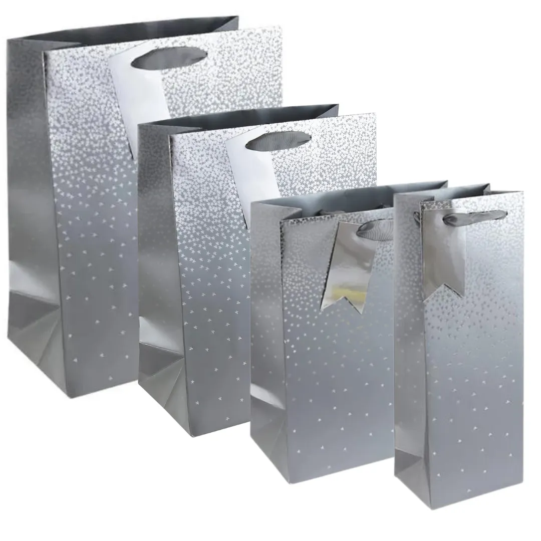 Gift Bag Medium - Silver Ombre