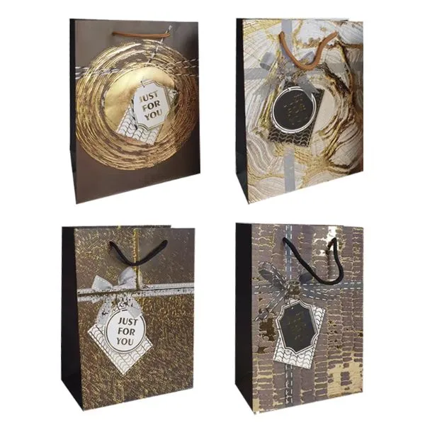 Glitter Pattern Gift Bag - 31cm x 40cm x 12cm