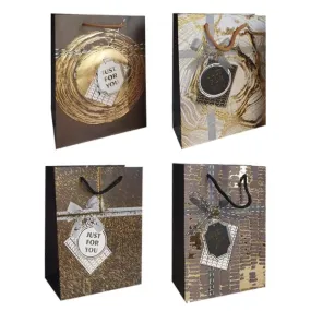 Glitter Pattern Gift Bag - 31cm x 40cm x 12cm