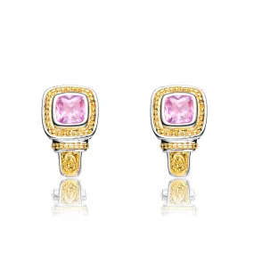 Gold Plated Pink Limited Time Special Earrings