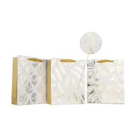 Golden Leaf Foiled & Embossed Extra Large Gift Bag - 42cm x 30cm x 12cm