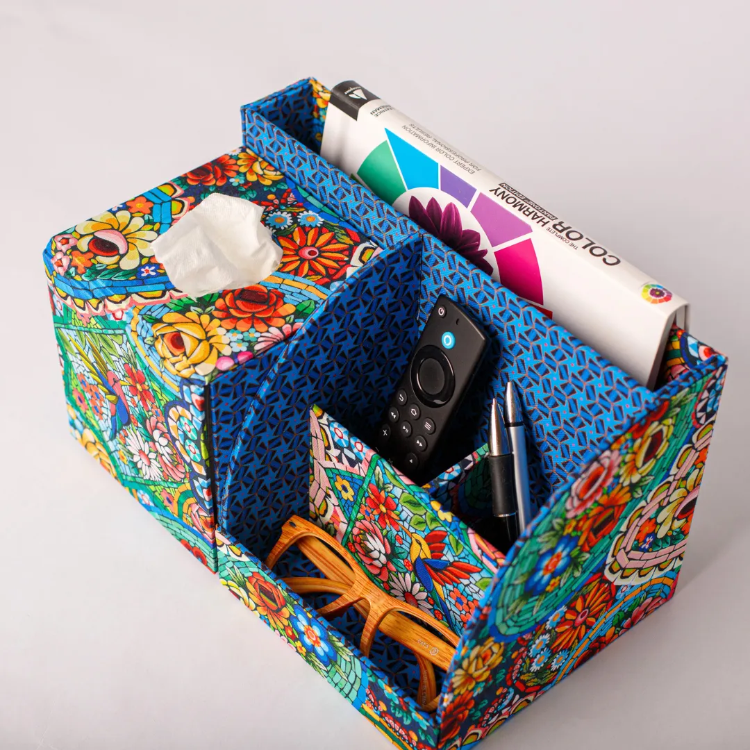 Grand Organizer Fabric box DIY kit, cartonnage kit 234, members only
