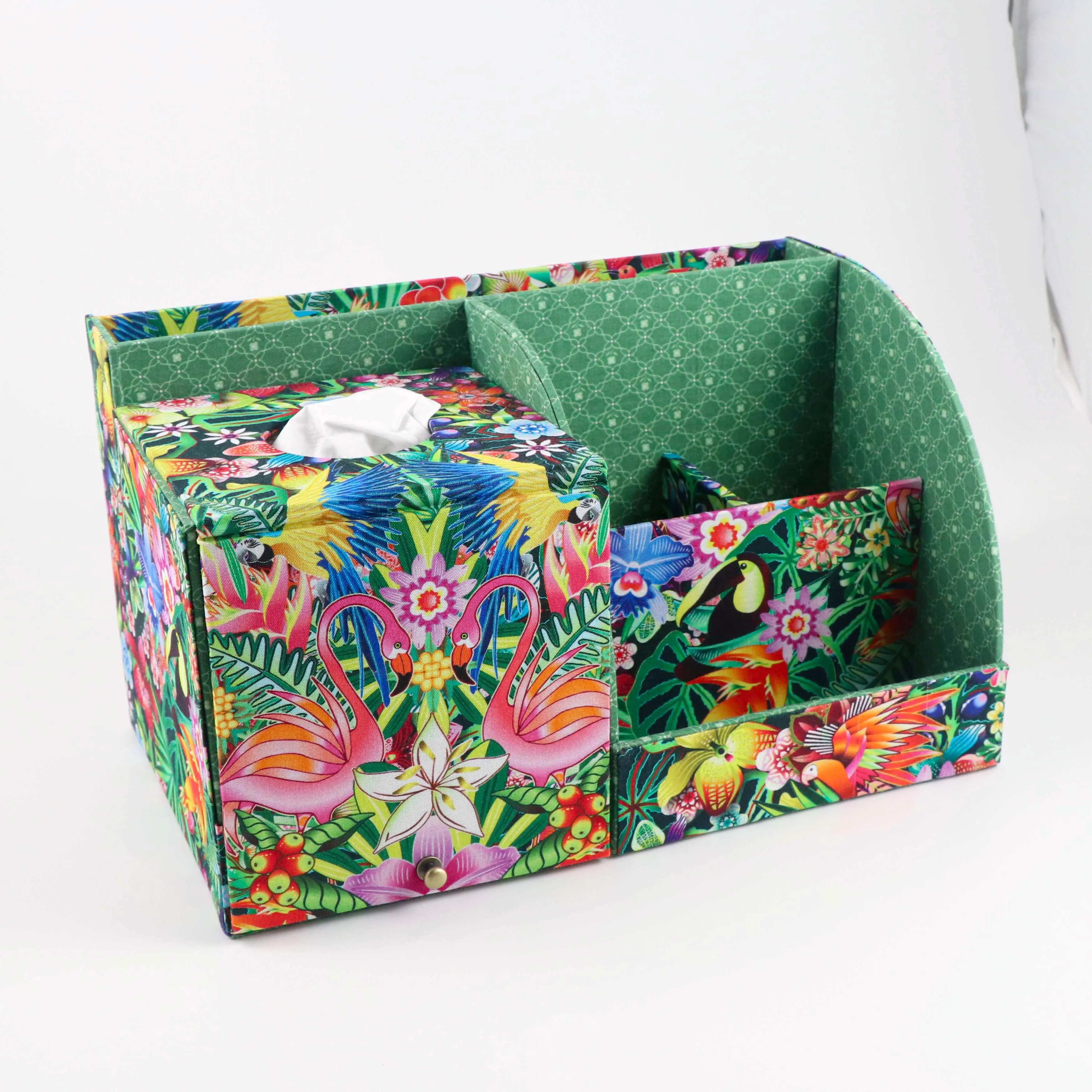 Grand Organizer Fabric box DIY kit, cartonnage kit 234, members only