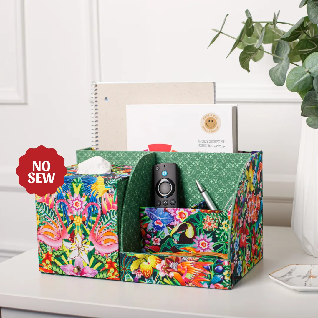 Grand Organizer Fabric box DIY kit, cartonnage kit 234, members only
