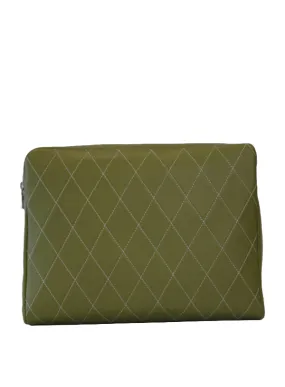 Green/White Women's Make Up Bag | USA Made