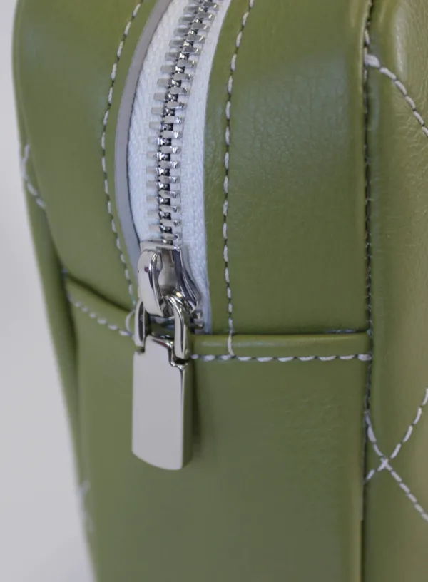 Green/White Women's Make Up Bag | USA Made