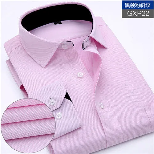 High Quality Stripe Twill Long Sleeve Shirt #GXPXX