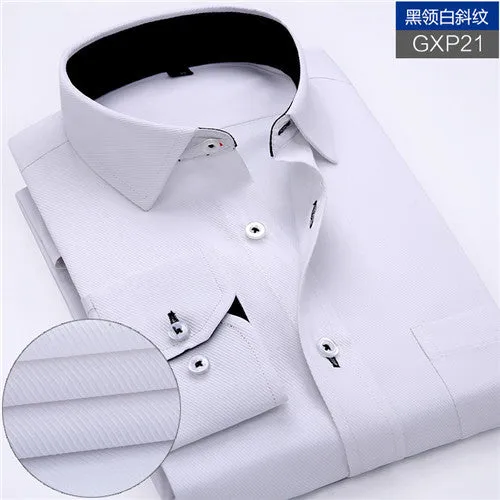 High Quality Stripe Twill Long Sleeve Shirt #GXPXX