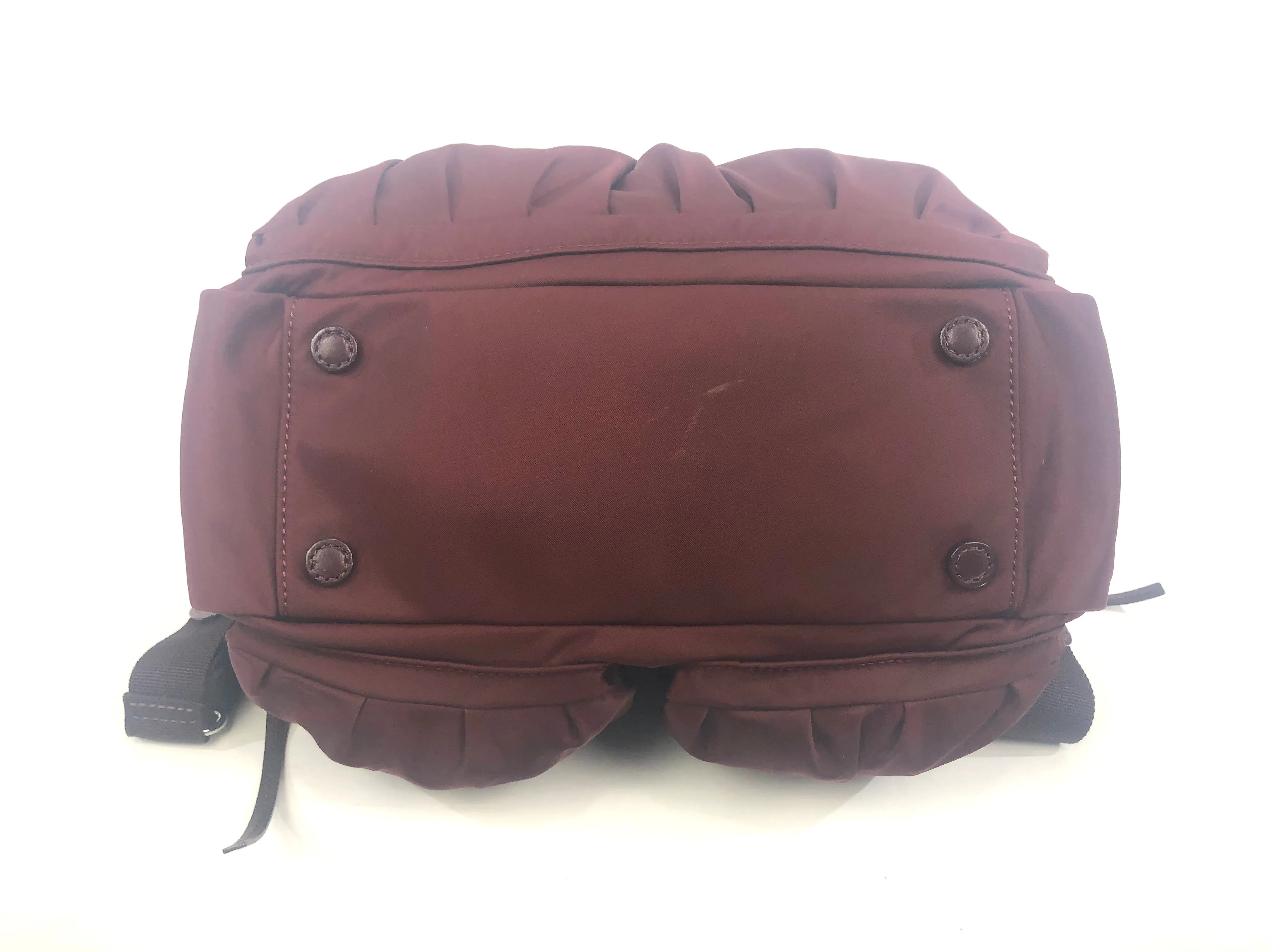 Jane Burgundy Nylon Handbag Crossbody Convertible Bag