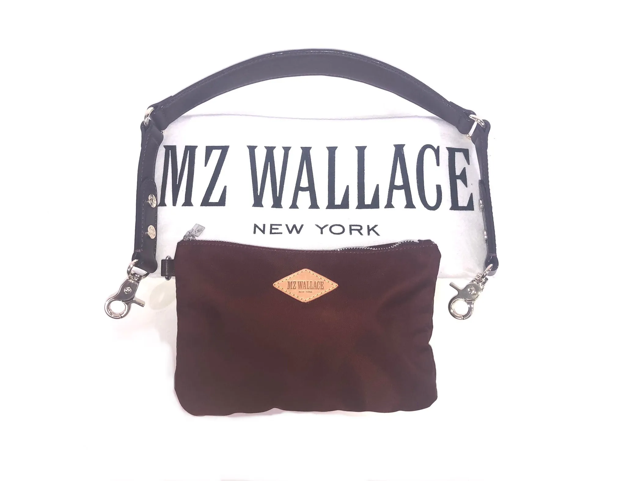 Jane Burgundy Nylon Handbag Crossbody Convertible Bag