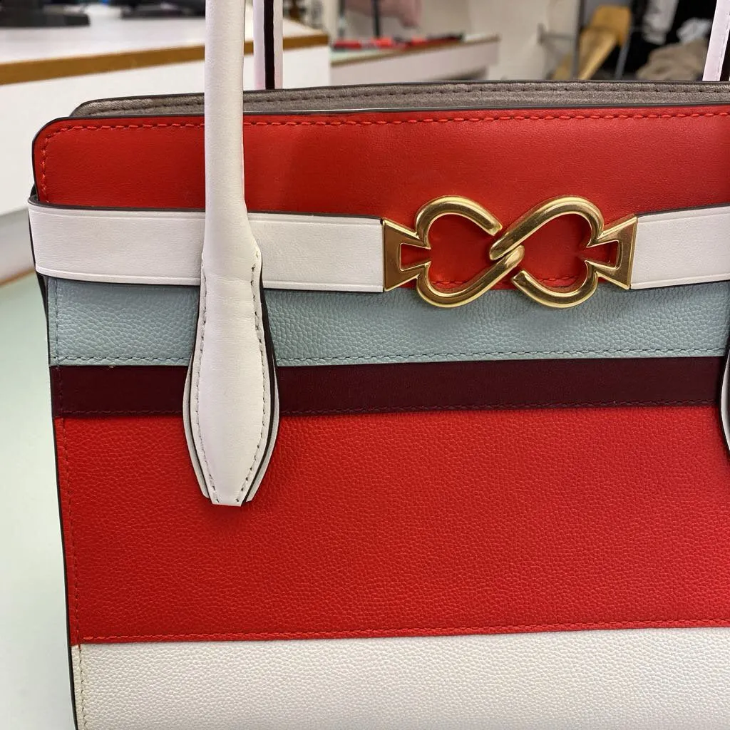 Kate Spade pebbled color block handbag