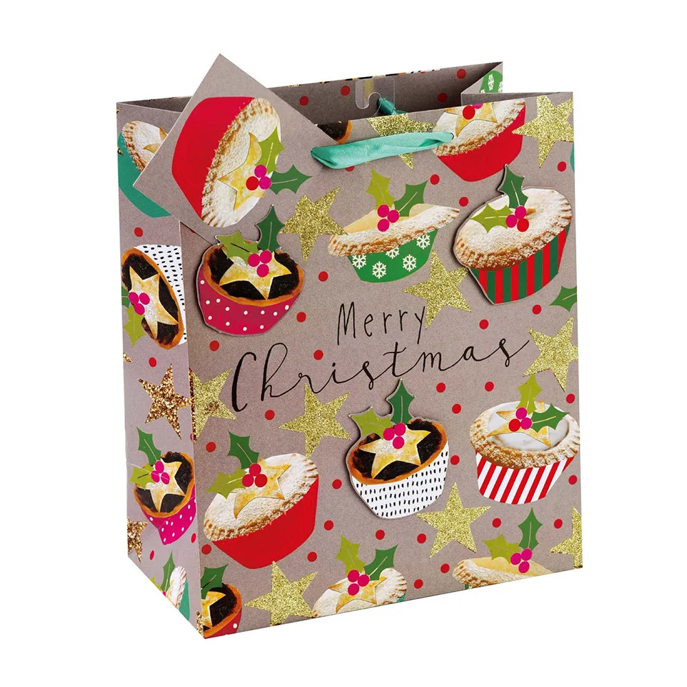 Large Christmas Cupcakes Gift Bag CL021G
