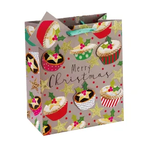 Large Christmas Cupcakes Gift Bag CL021G