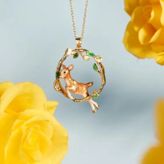Leaping Fawn Pendant