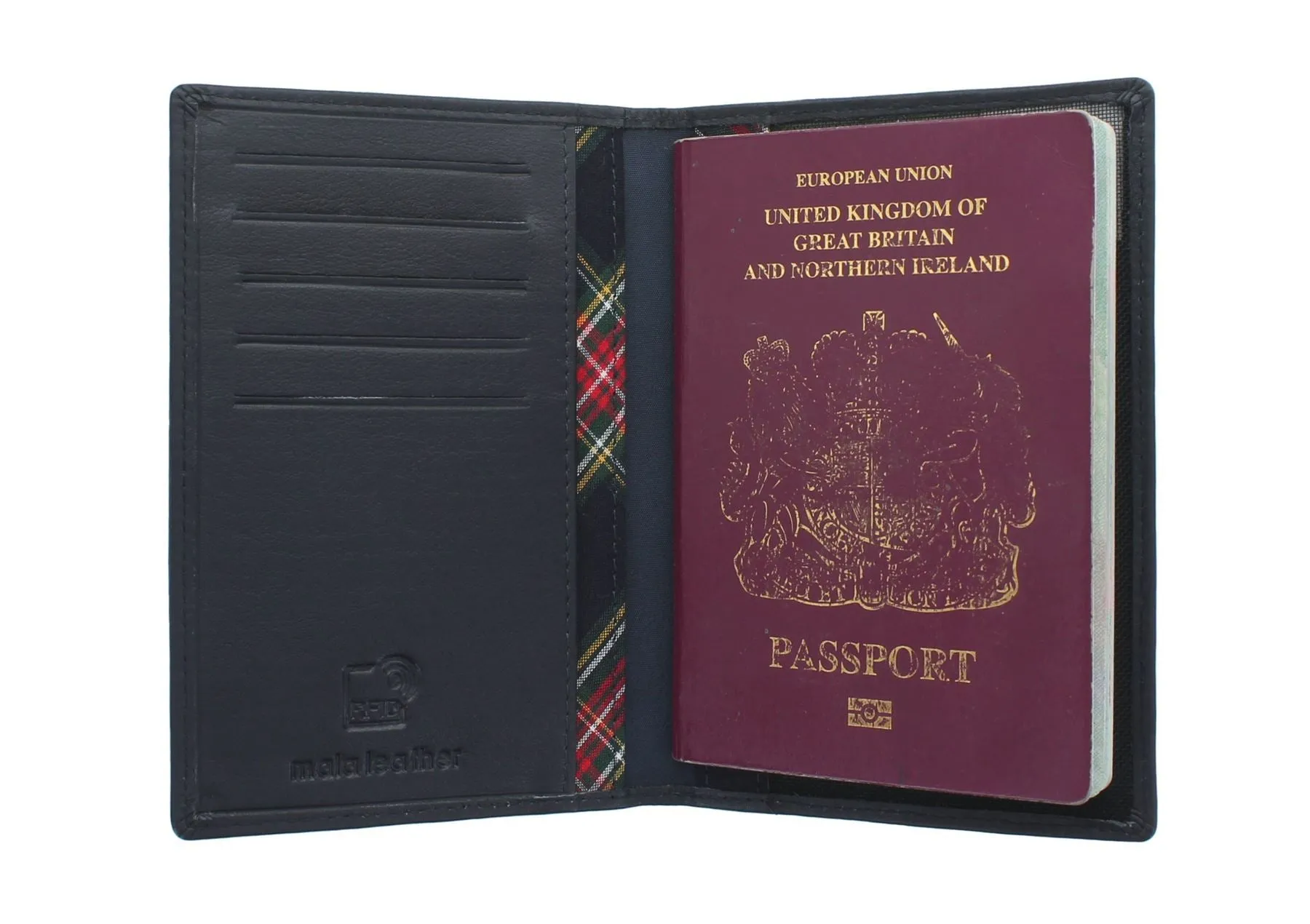 Mala Leather BRAEMAR Collection Leather Passport Holder - RFID Protected 217_7
