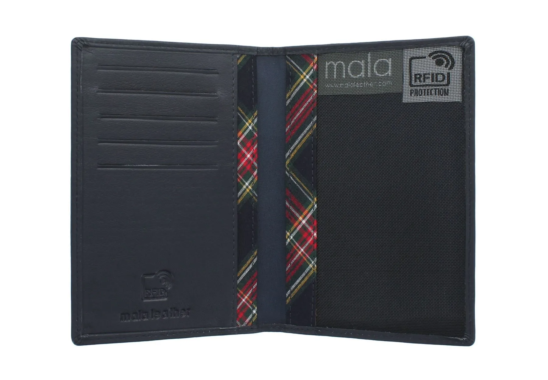 Mala Leather BRAEMAR Collection Leather Passport Holder - RFID Protected 217_7