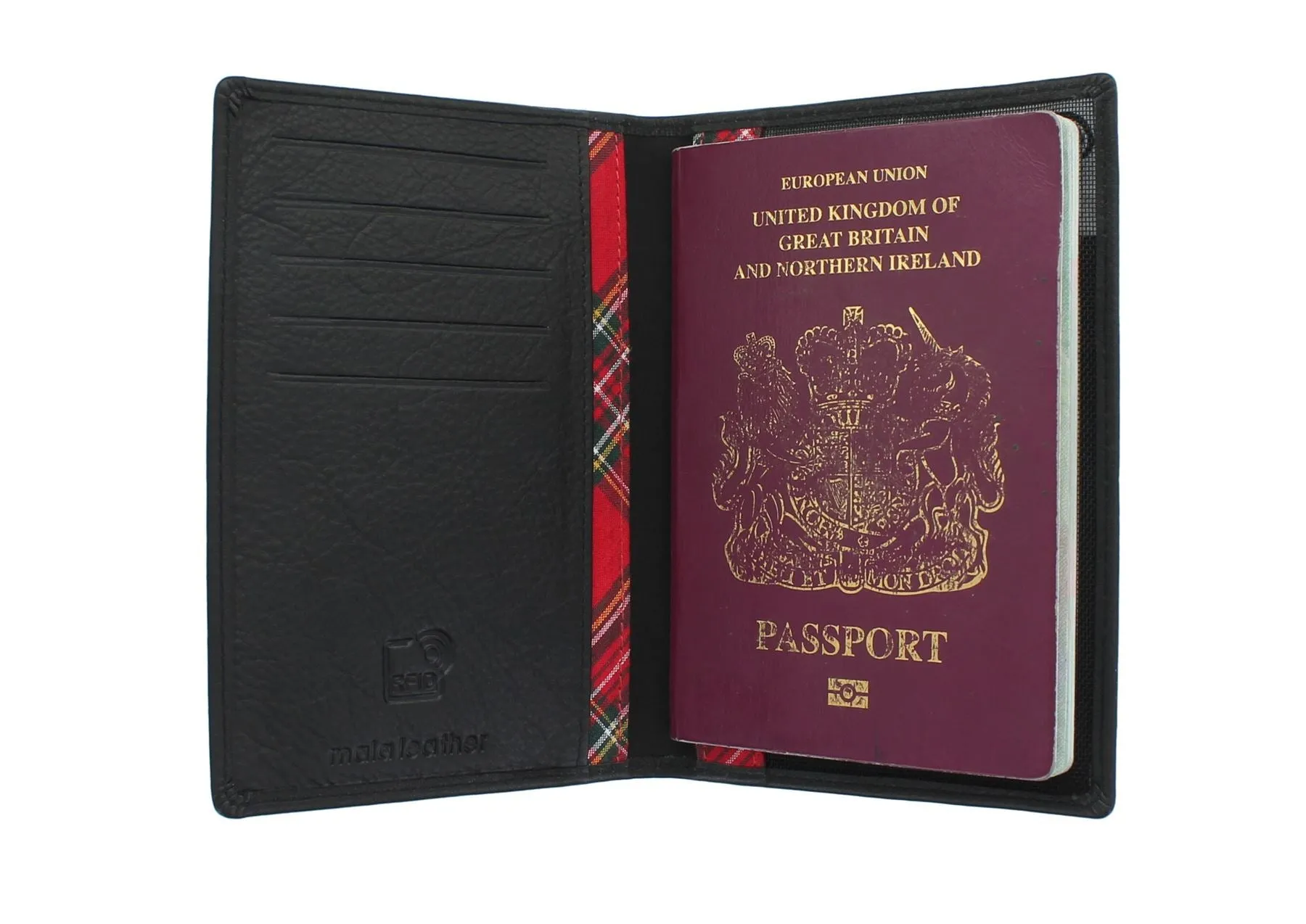 Mala Leather BRAEMAR Collection Leather Passport Holder - RFID Protected 217_7