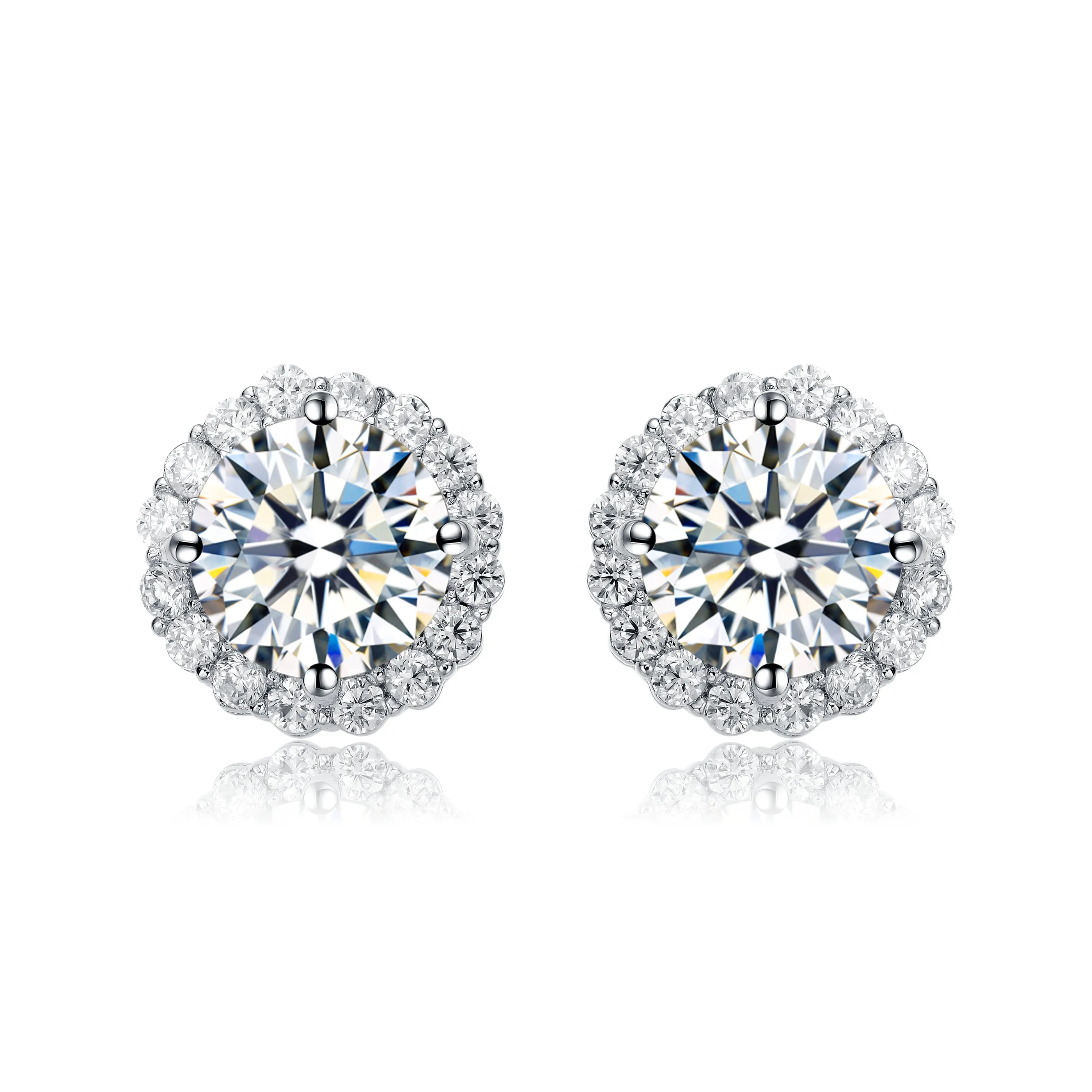 Marie Classic Halo Earrings