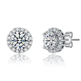 Marie Classic Halo Earrings