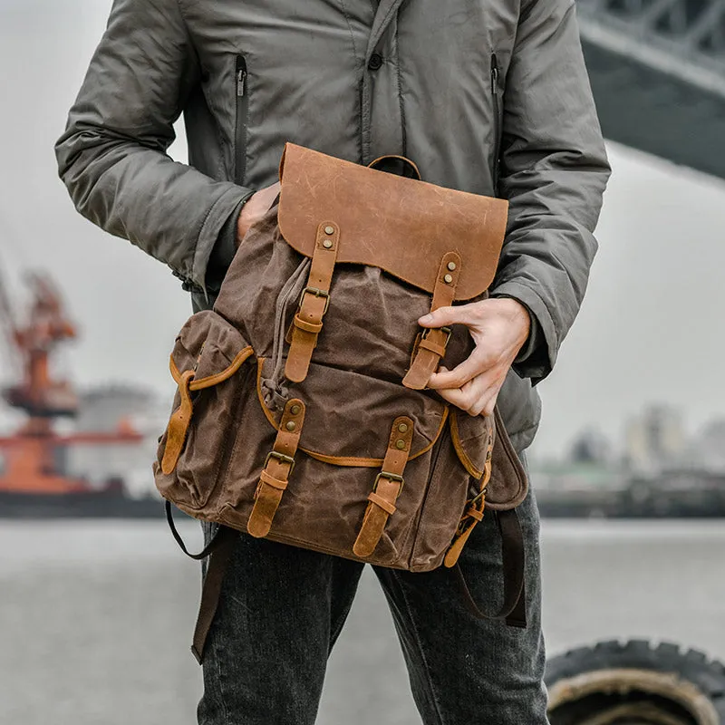 Men’s Leisure School Canvas Bag Large Capacity