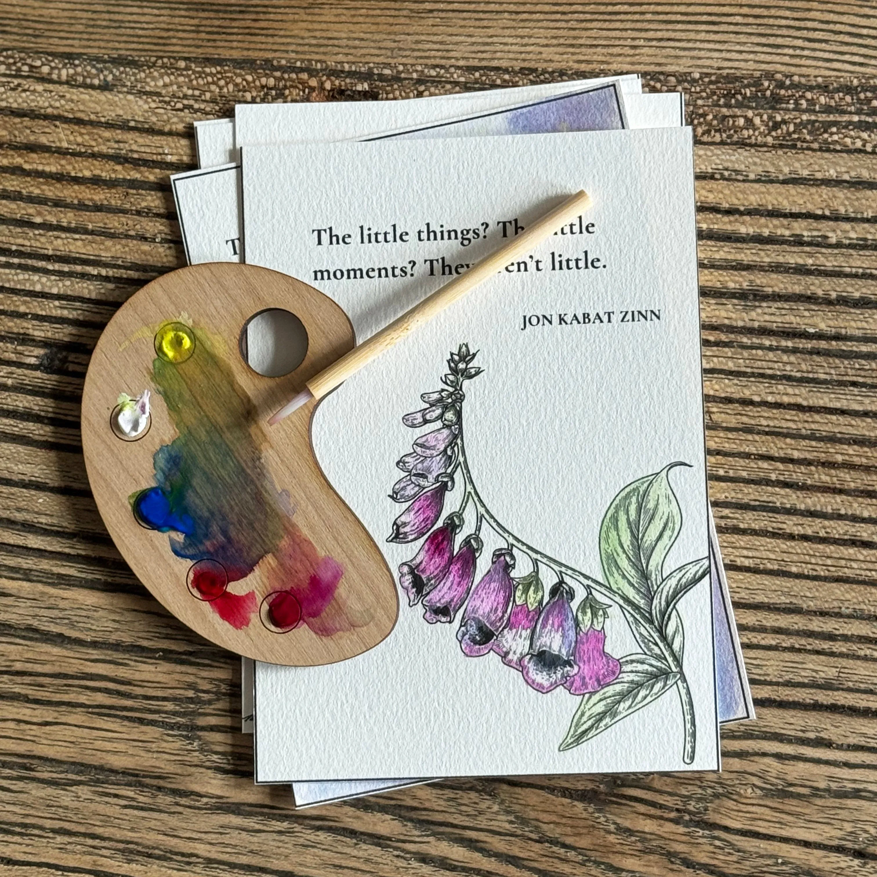 Mindful Quote Mini Watercolour Paint Activity Kit
