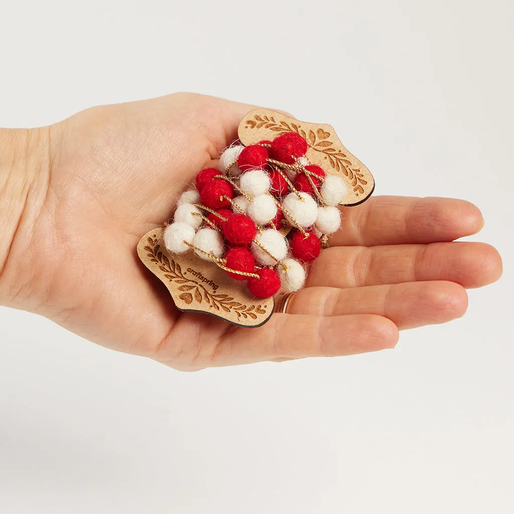 Mini Garland - Red and White