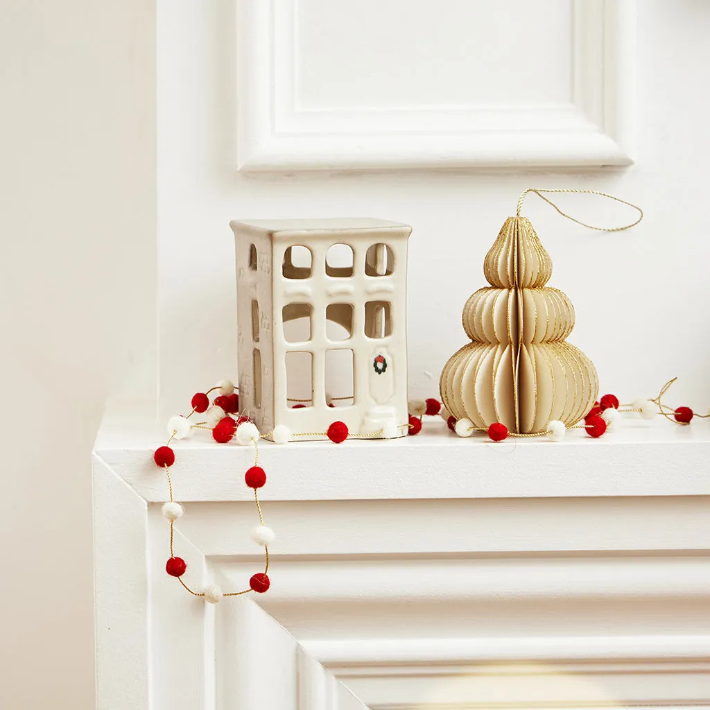 Mini Garland - Red and White