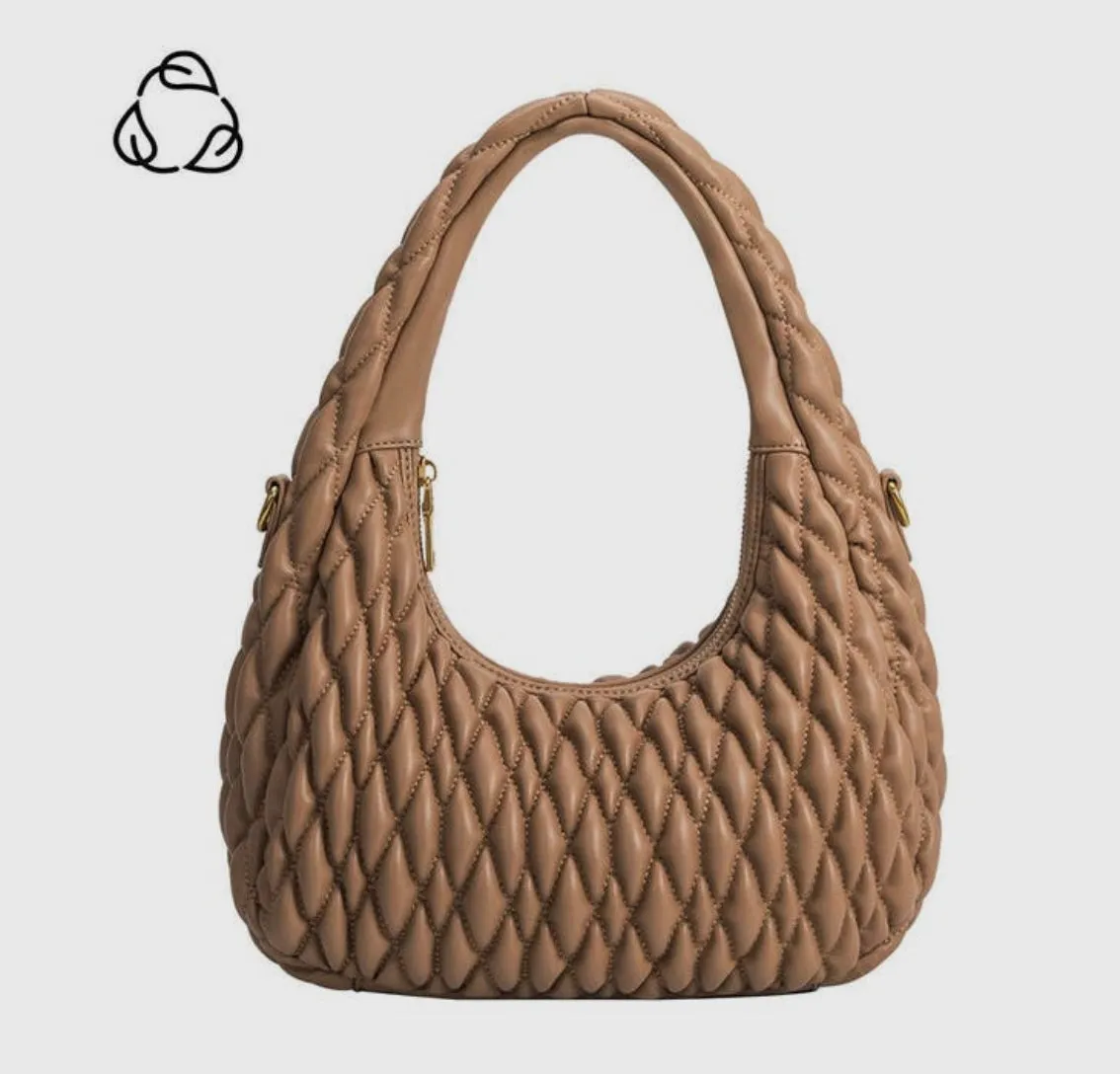 Modern Quilted Hobo Bag