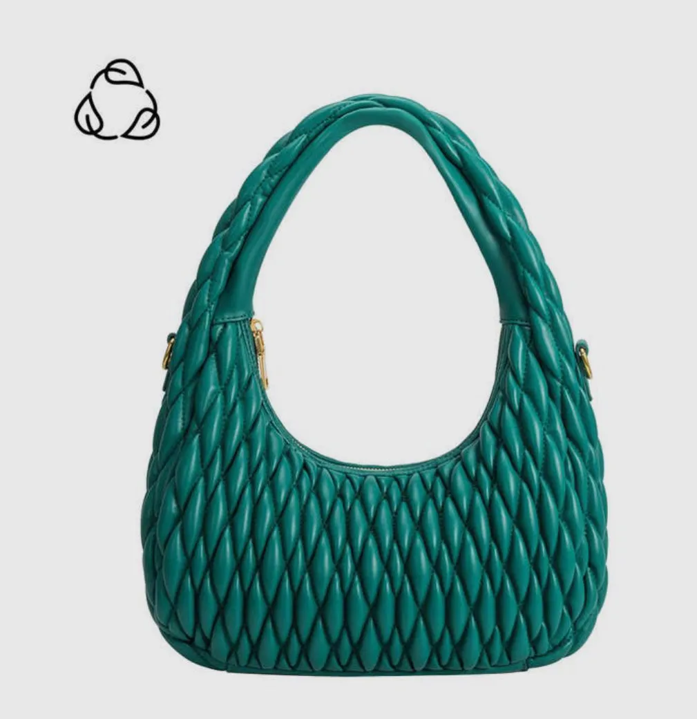 Modern Quilted Hobo Bag