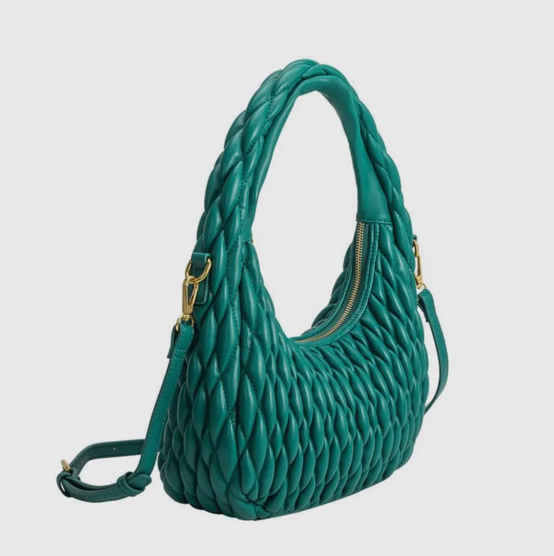 Modern Quilted Hobo Bag