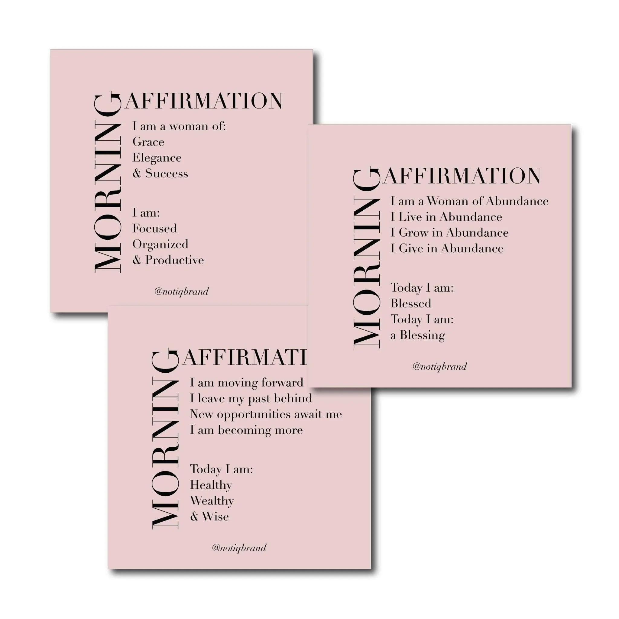 Morning Affirmation Cards - Box of 30