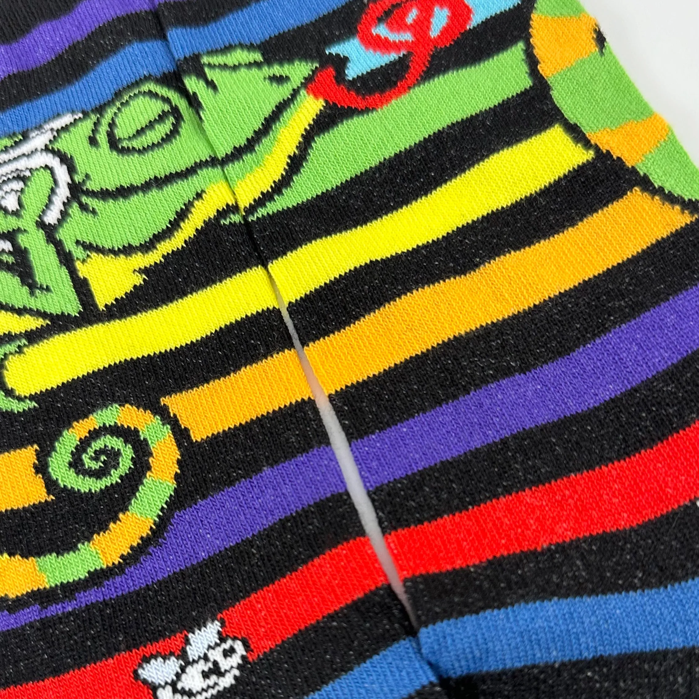 Musical Chameleon Socks from the Sock Panda (Adult Small -  Shoe Sizes 2-5)