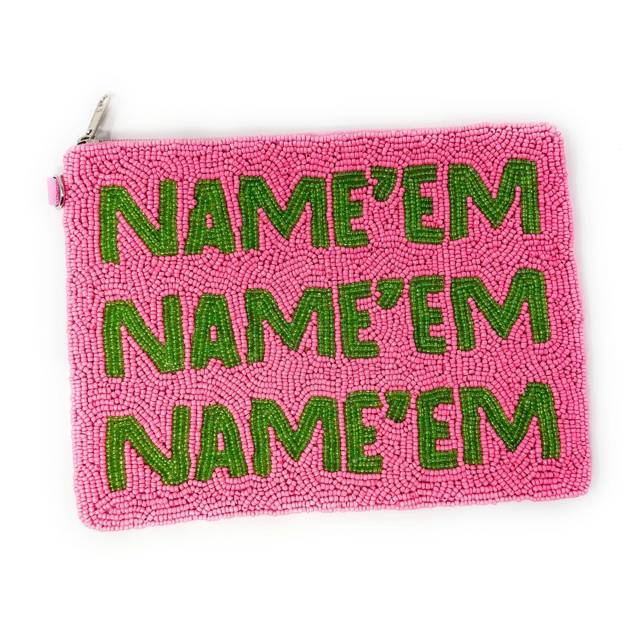 Name'em Large Beaded Pouch