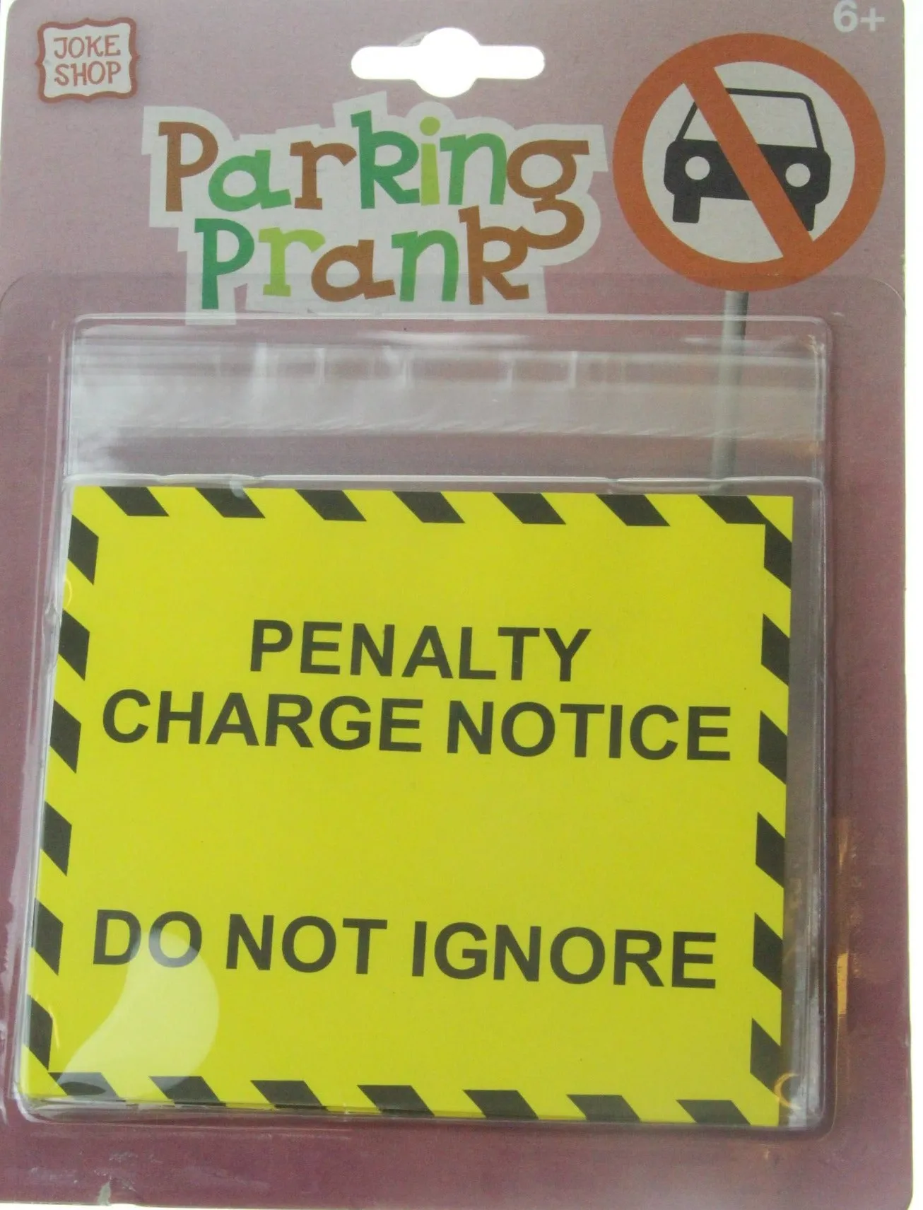 Novelty Joke Parking Prank Fake Penalty Notice