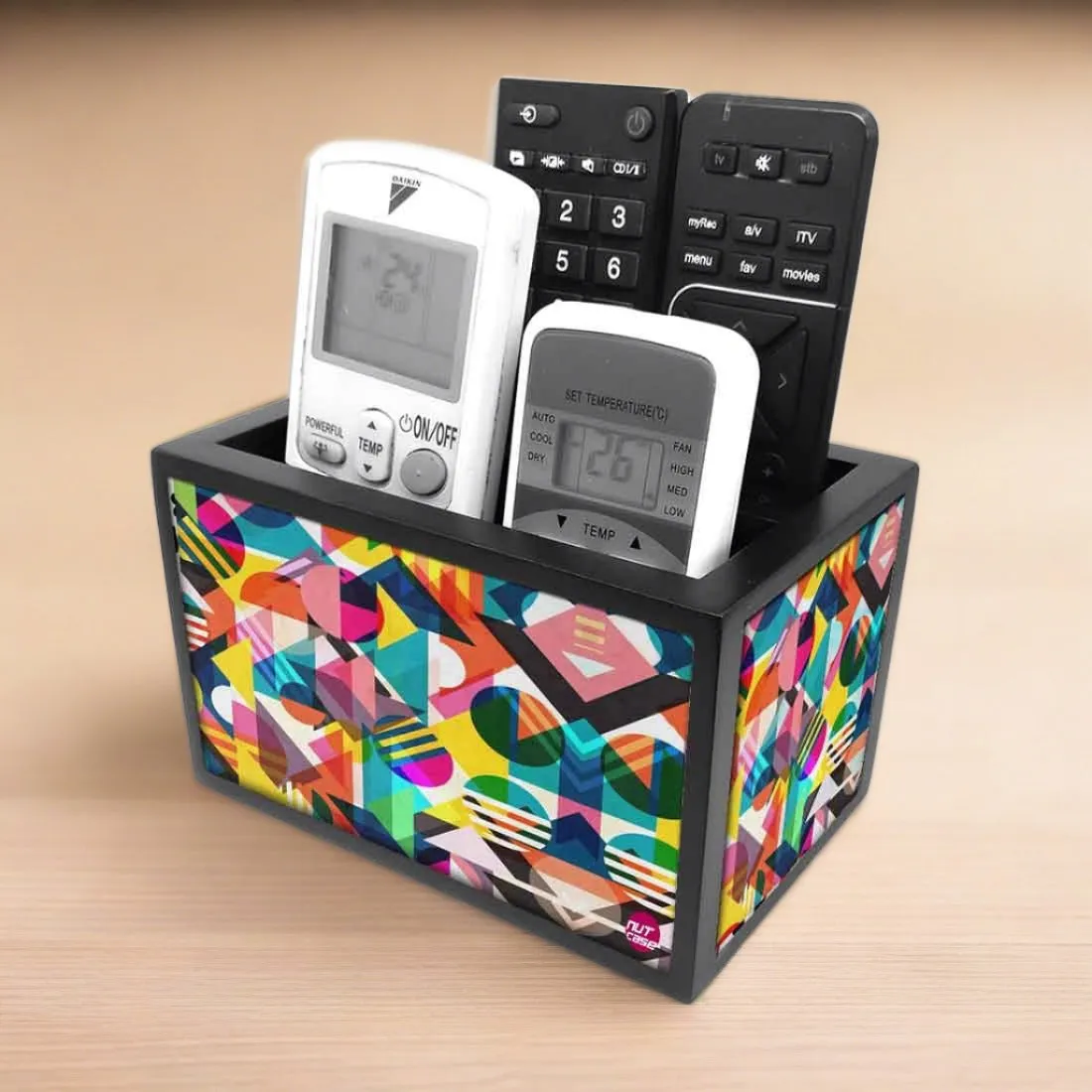 Organizer For TV AC Remotes - Mulicolour ply