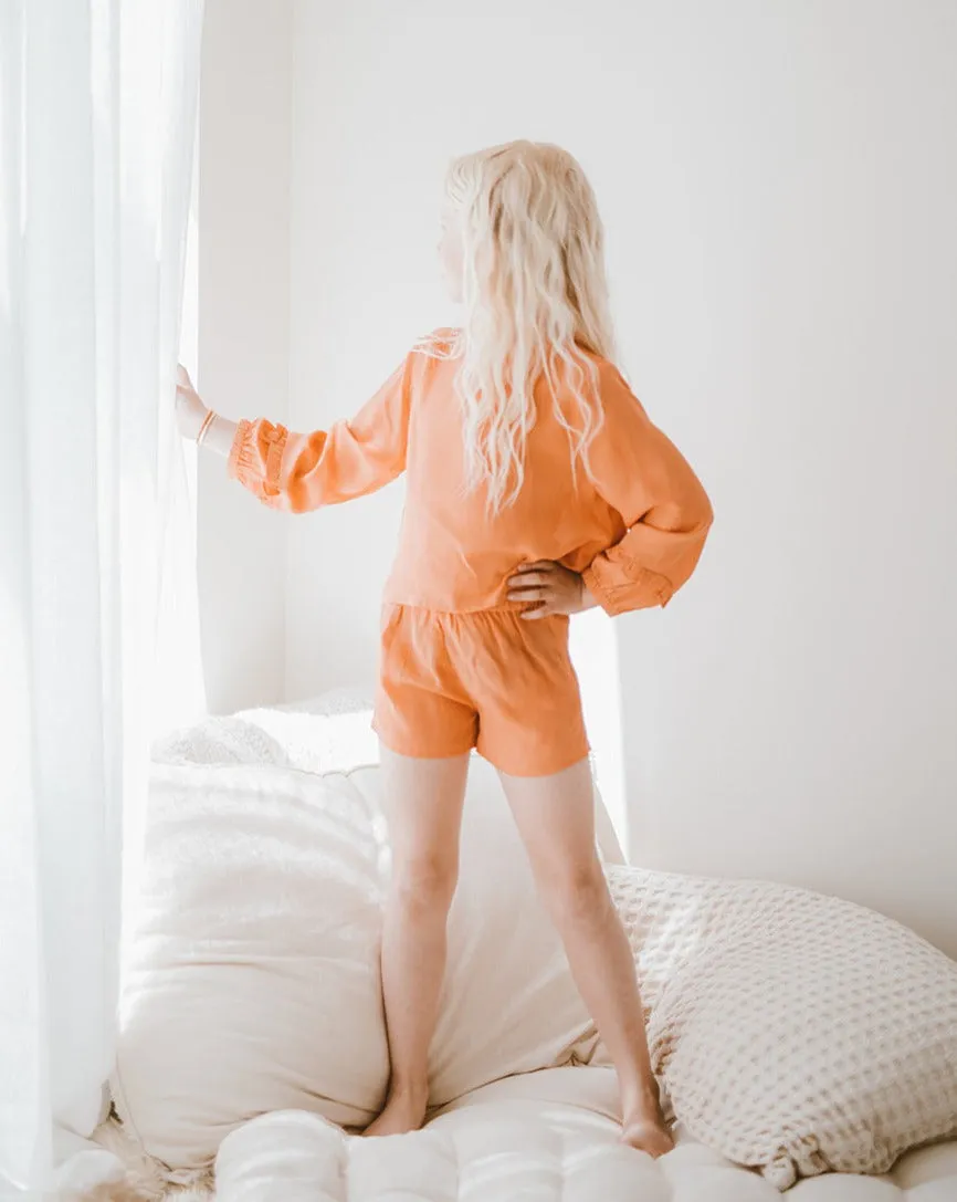 Peasant Top | Daisy Peach