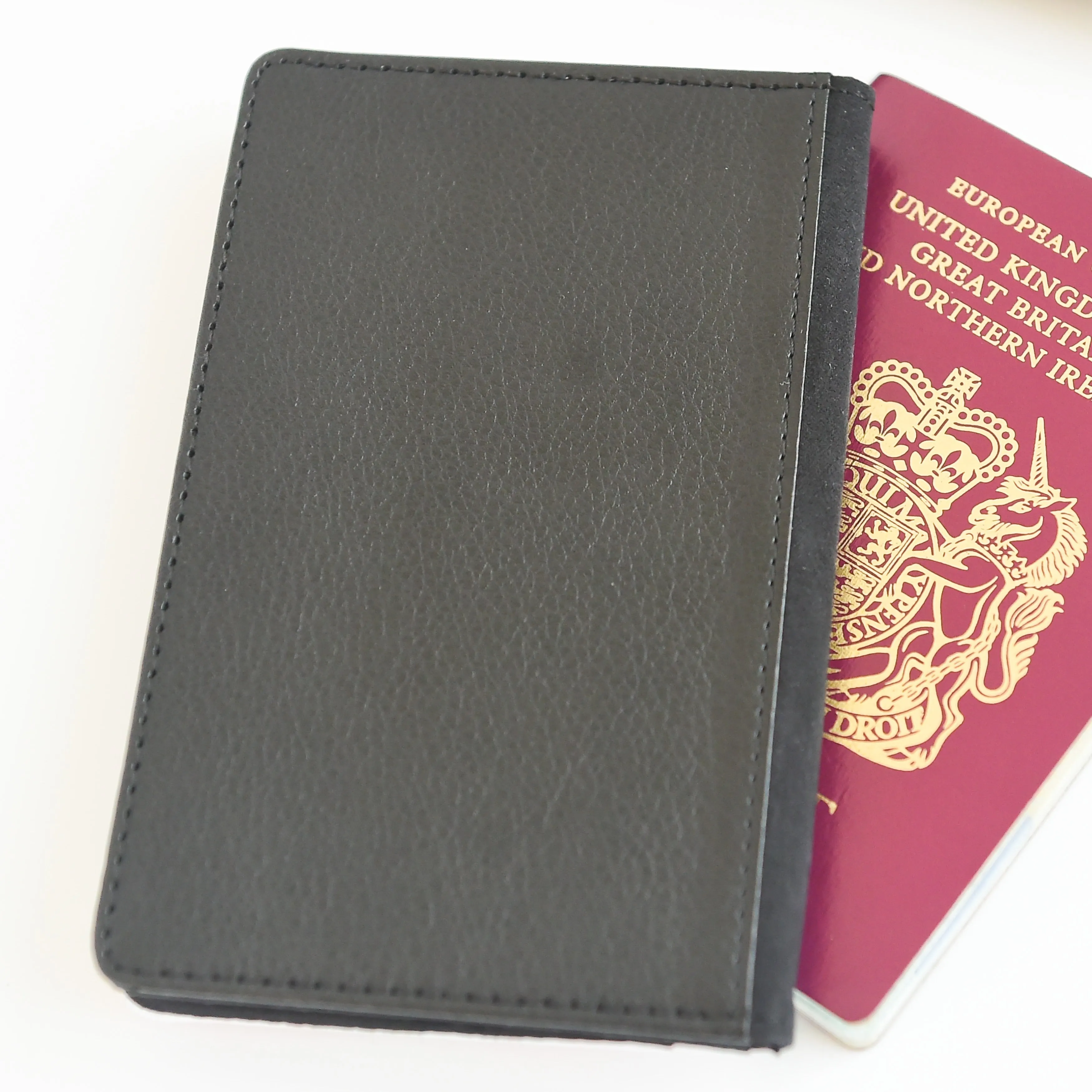Personalised Passport Holder | Green Checkerboard