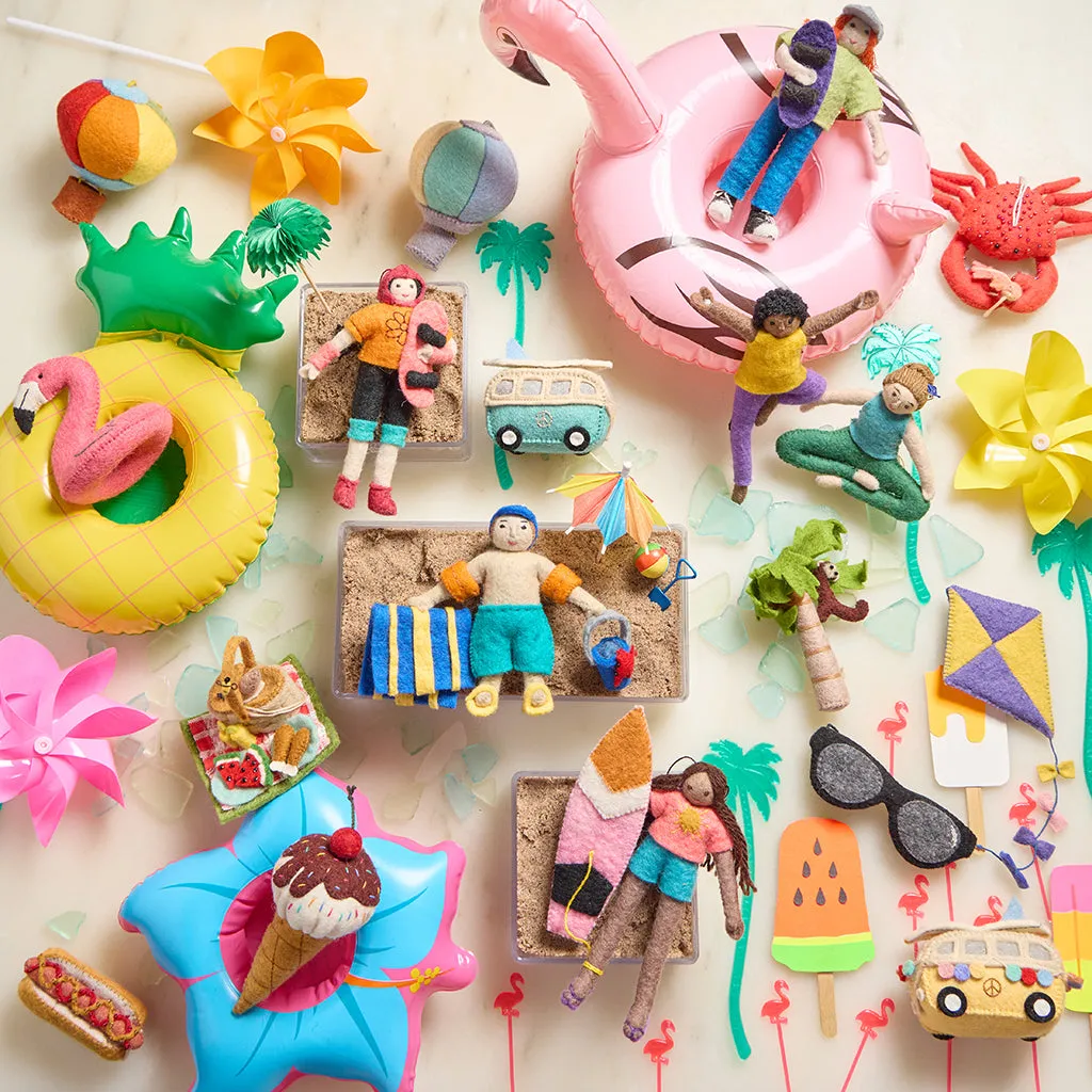 Pink Glow Flamingo Floatie Ornament