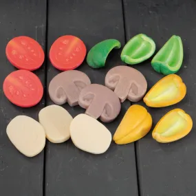 Pizza Toppings Sensory Play Stones