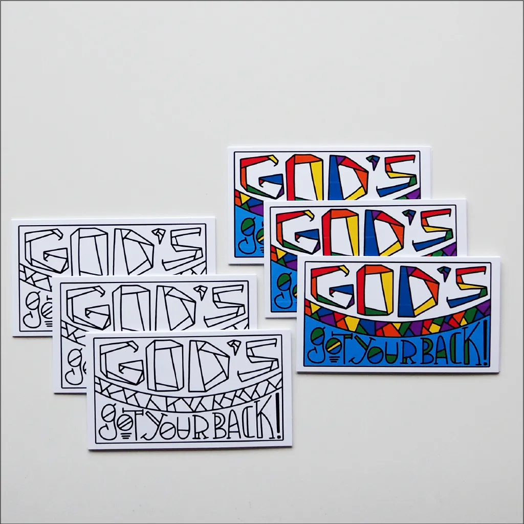 "God's Got Your Back" Backpack Tags