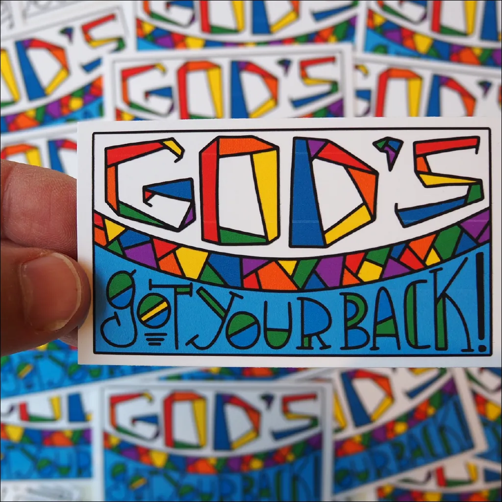 "God's Got Your Back" Backpack Tags