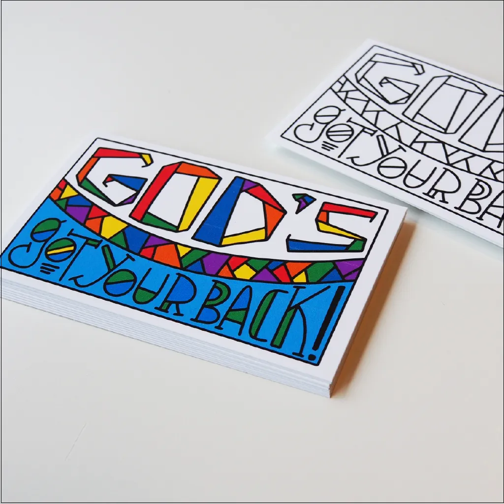 "God's Got Your Back" Backpack Tags